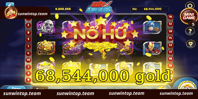 Giao diện các tựa game tại Nổ Hũ Sunwin